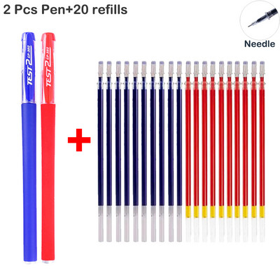 Gél toll szett, sima írás, semleges toll, cserélhető, utántölthető golyós- és tűhegy Iskolai és irodai kellékek golyóstoll írószerek