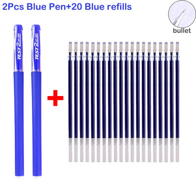 Gél toll szett, sima írás, semleges toll, cserélhető, utántölthető golyós- és tűhegy Iskolai és irodai kellékek golyóstoll írószerek