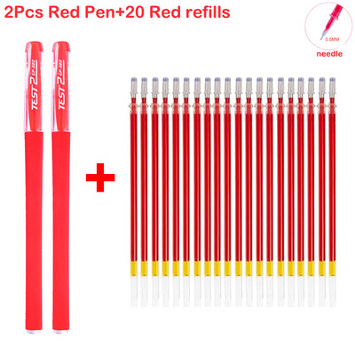 Gél toll szett, sima írás, semleges toll, cserélhető, utántölthető golyós- és tűhegy Iskolai és irodai kellékek golyóstoll írószerek