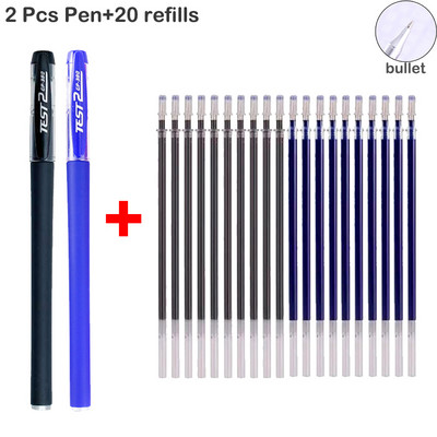 Gél toll szett, sima írás, semleges toll, cserélhető, utántölthető golyós- és tűhegy Iskolai és irodai kellékek golyóstoll írószerek