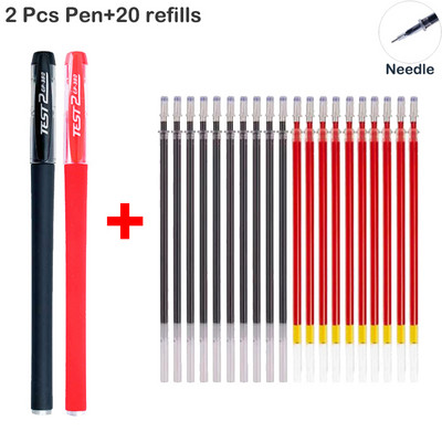 Gél toll szett, sima írás, semleges toll, cserélhető, utántölthető golyós- és tűhegy Iskolai és irodai kellékek golyóstoll írószerek