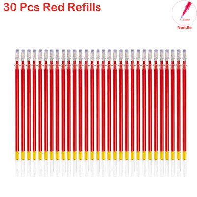 Gél toll szett, sima írás, semleges toll, cserélhető, utántölthető golyós- és tűhegy Iskolai és irodai kellékek golyóstoll írószerek