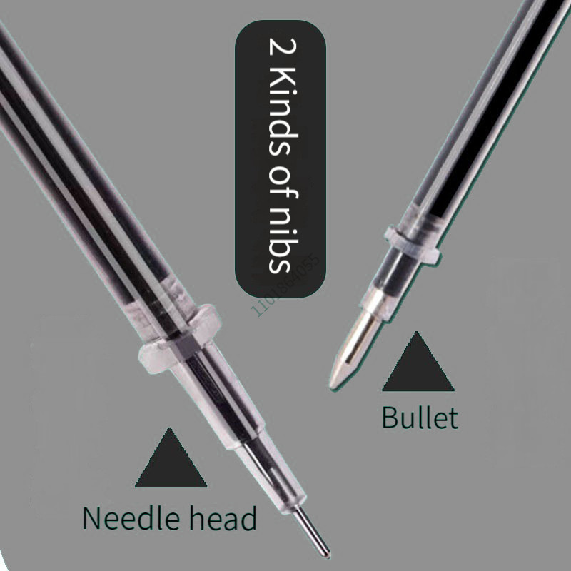Gél toll szett, sima írás, semleges toll, cserélhető, utántölthető golyós- és tűhegy Iskolai és irodai kellékek golyóstoll írószerek