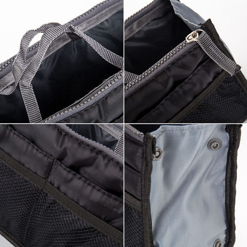 Travel Organizer Insert Bag Canvas Large Liner Lady New Cosmetic Bags Women Tote Σπίτι/Αυτοκίνητο Eco Grocery Μακιγιάζ Tablet Πακέτο αποθήκευσης