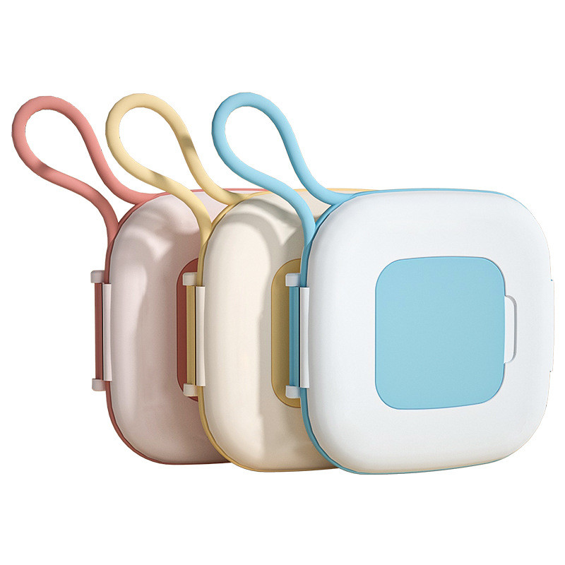 Geantă de depozitare pentru mască transparentă anti-epidemie Geantă de depozitare din plastic Cutie de depozitare portabilă multifuncțională pentru mască de depozitare 1PC