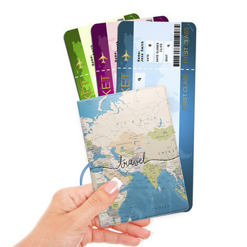 1 τεμ. κάλυμμα διαβατηρίου Τσάντα μόδας ταξιδιού Αδιάβροχη βρωμιά PVC Κάρτα ταυτότητας επαγγελματικής πιστωτικής κάρτας Θήκη θήκης Θήκη πορτοφολιού κάλυμμα