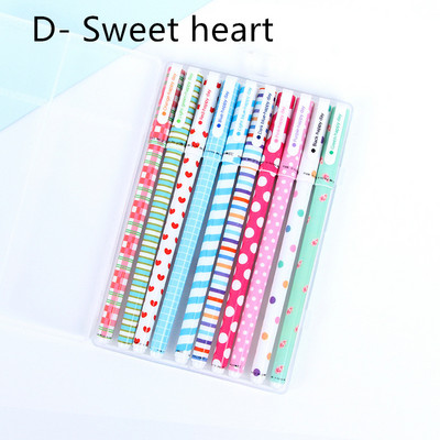 10 Color Gel rašalinis rašiklis Animacinis gyvūnas Gėlių rašikliai rašymui 0,5 mm tušinukai dovanos Kanceliarinės prekės Biuro reikmenys mokykloms FB308