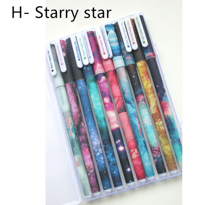 10 Color Gel rašalinis rašiklis Animacinis gyvūnas Gėlių rašikliai rašymui 0,5 mm tušinukai dovanos Kanceliarinės prekės Biuro reikmenys mokykloms FB308