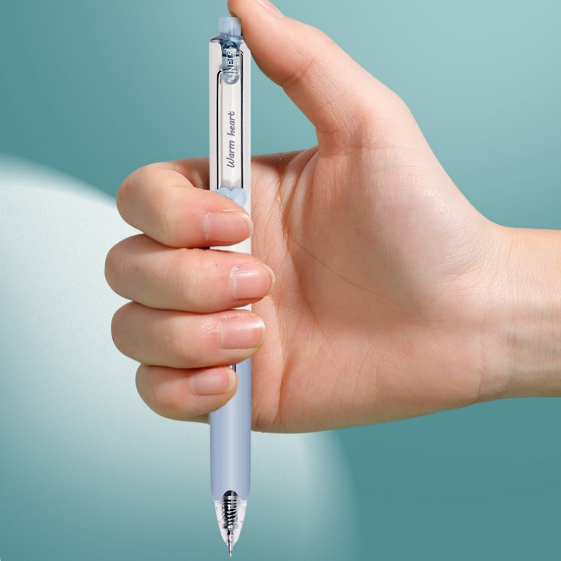 1/6 vnt šilto širdies gelio rašiklis, itin patvarus rašomasis 0,5 mm rutulinis juodos spalvos rašalas Biuro dovana mokiniui mokiniui C7320