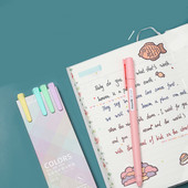 5 vnt Retro Color gelio rašalo rašalo rinkinys 0,5 mm tušinukas dienoraščio piešimui rašyti raštinės reikmenys Biuro mokykla F6248