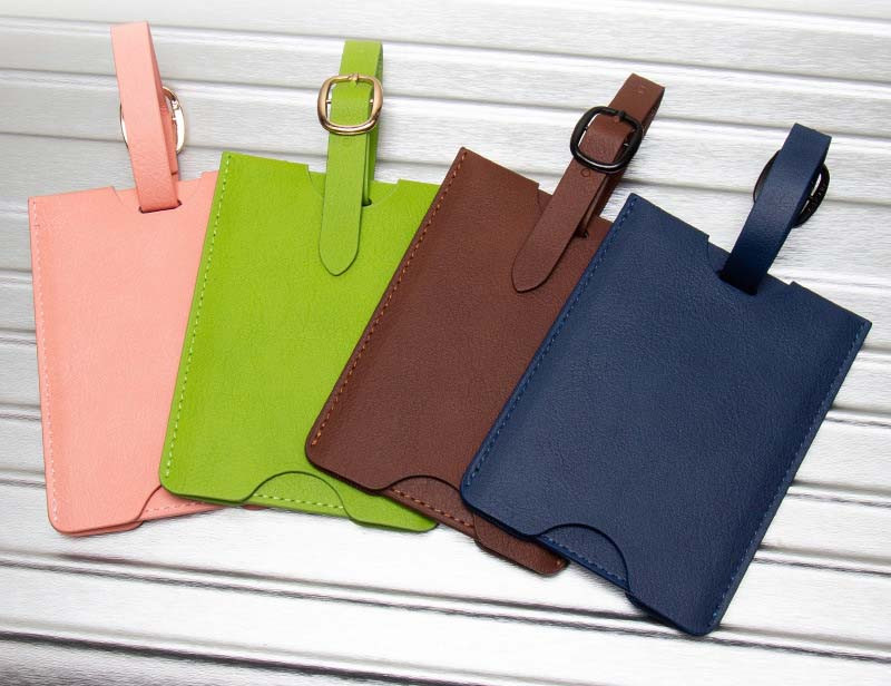 Aukštos kokybės PU odinis lagaminas Bagažo etiketės Etiketės Krepšys pakabukas Rankinė Nešiojami kelionių aksesuarai Vardo ID adreso etiketės