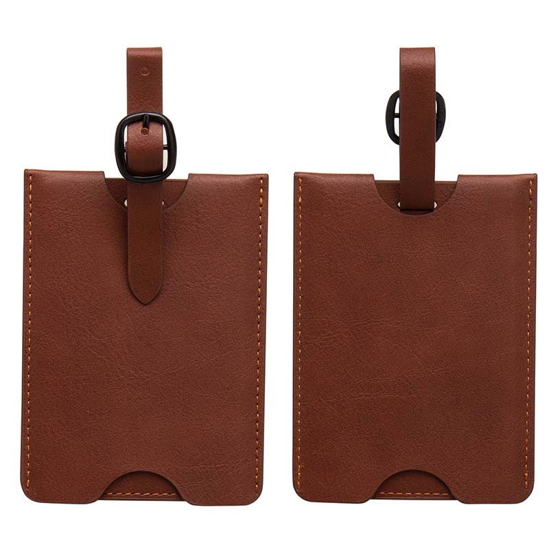 Aukštos kokybės PU odinis lagaminas Bagažo etiketės Etiketės Krepšys pakabukas Rankinė Nešiojami kelionių aksesuarai Vardo ID adreso etiketės