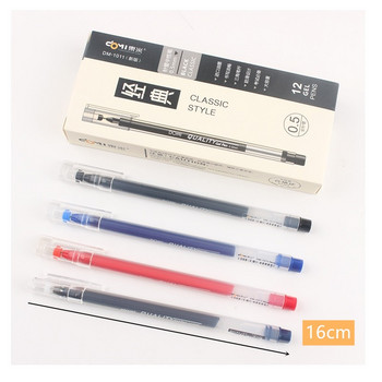 3 τμχ Classic Gel Pen Signature Writing Signature 0,5mm Ballpoint for Schollo Μαύρο Μπλε Κόκκινο Χρώμα Γραφείο Office School FB873