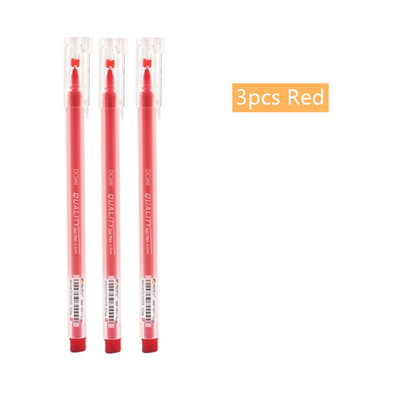 3 vnt Klasikinis gelinis rašiklis, rašomas parašas, 0,5 mm tušinukas, skirtas Schollo juodai mėlynai raudonos spalvos raštinės reikmenims biuro mokyklai FB873