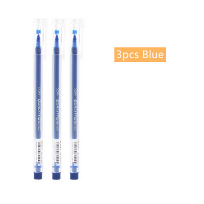 3 vnt Klasikinis gelinis rašiklis, rašomas parašas, 0,5 mm tušinukas, skirtas Schollo juodai mėlynai raudonos spalvos raštinės reikmenims biuro mokyklai FB873