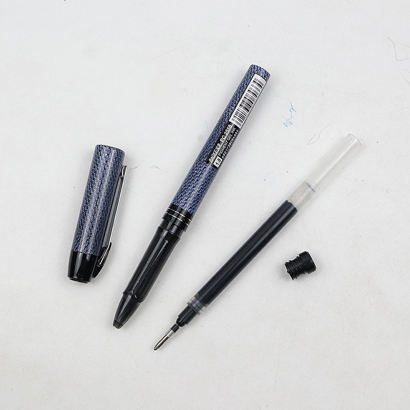 Gél toll, nagy kapacitású fekete/kékpiros 1,0 mm-es tintapatron, kiváló minőségű, jó írógél tinta toll Irodai/iskolai semleges toll kellékek