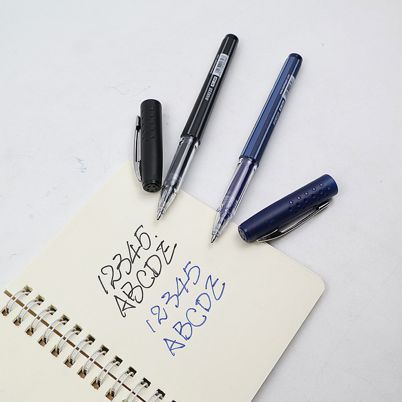 Gél toll, nagy kapacitású fekete/kékpiros 1,0 mm-es tintapatron, kiváló minőségű, jó írógél tinta toll Irodai/iskolai semleges toll kellékek