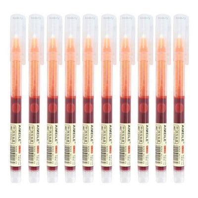 10 ΤΕΜ/Σετ 8 χρωμάτων Straight υγρό μελάνι Gel στυλό 0,5 mm Πολύχρωμο στυλό Quick Dry Roller School Γραφείο Γραφείο Στυλό Ιαπωνίας στυλ