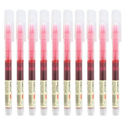 10 ΤΕΜ/Σετ 8 χρωμάτων Straight υγρό μελάνι Gel στυλό 0,5 mm Πολύχρωμο στυλό Quick Dry Roller School Γραφείο Γραφείο Στυλό Ιαπωνίας στυλ