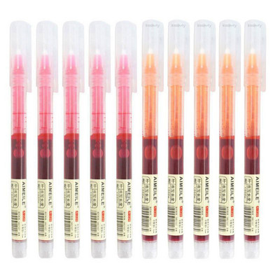 10 ΤΕΜ/Σετ 8 χρωμάτων Straight υγρό μελάνι Gel στυλό 0,5 mm Πολύχρωμο στυλό Quick Dry Roller School Γραφείο Γραφείο Στυλό Ιαπωνίας στυλ