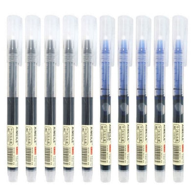 10 ΤΕΜ/Σετ 8 χρωμάτων Straight υγρό μελάνι Gel στυλό 0,5 mm Πολύχρωμο στυλό Quick Dry Roller School Γραφείο Γραφείο Στυλό Ιαπωνίας στυλ