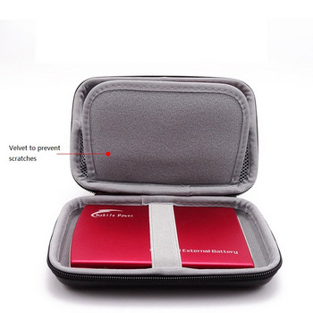 Θήκη σκληρού δίσκου Τακτοποιημένη εξωτερική προστατευτική τσάντα αποθήκευσης Electronics Θήκη καλωδίου Gadget Κάρτα SD ακουστικών, δίσκος U και φορητός σκληρός δίσκος SSD