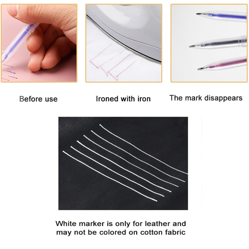 20/16 vnt karščiu ištrinami stebuklingi rašikliai, užpildomi aukštoje temperatūroje išnykstančio audinio „pasidaryk pats“ siuvimo reikmenys, rašikliai