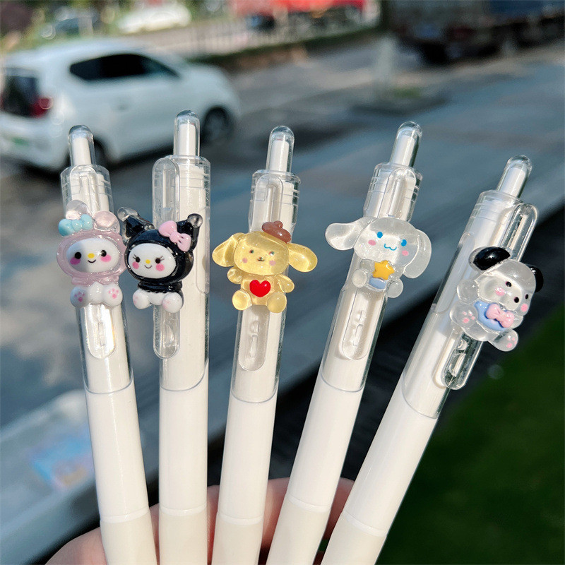 5 vnt / siunta atgal į mokyklą mieli rašikliai stacionarūs reikmenys rašikliai mokyklai mielas kawaii rašiklis mielas mokyklinis reikmenys gelio rašiklio raštinės reikmenys