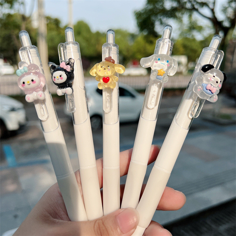 5 vnt / siunta atgal į mokyklą mieli rašikliai stacionarūs reikmenys rašikliai mokyklai mielas kawaii rašiklis mielas mokyklinis reikmenys gelio rašiklio raštinės reikmenys