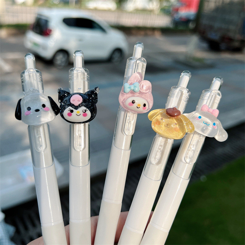 5 vnt / siunta atgal į mokyklą mieli rašikliai stacionarūs reikmenys rašikliai mokyklai mielas kawaii rašiklis mielas mokyklinis reikmenys gelio rašiklio raštinės reikmenys