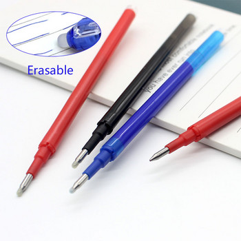 2+6 Τεμάχια/Σετ 0,7 χιλιοστά Magic Erasable Pen Ράβδοι Ανταλλακτικών Μπλε Μαύρο Κόκκινο Χρώμα Γραφική γραφική ύλη Πλενόμενη λαβή Σχολική γραφική ύλη