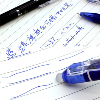 2+6 Τεμάχια/Σετ 0,7 χιλιοστά Magic Erasable Pen Ράβδοι Ανταλλακτικών Μπλε Μαύρο Κόκκινο Χρώμα Γραφική γραφική ύλη Πλενόμενη λαβή Σχολική γραφική ύλη