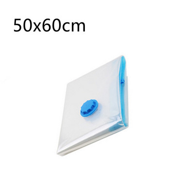 Skaidrus vakuuminis maišelis, erdvę taupantis drabužių tvarkytuvas, praktiškas laikymo priedas su užtrauktuku kelionei, spinta, palėpė, 50x70 cm