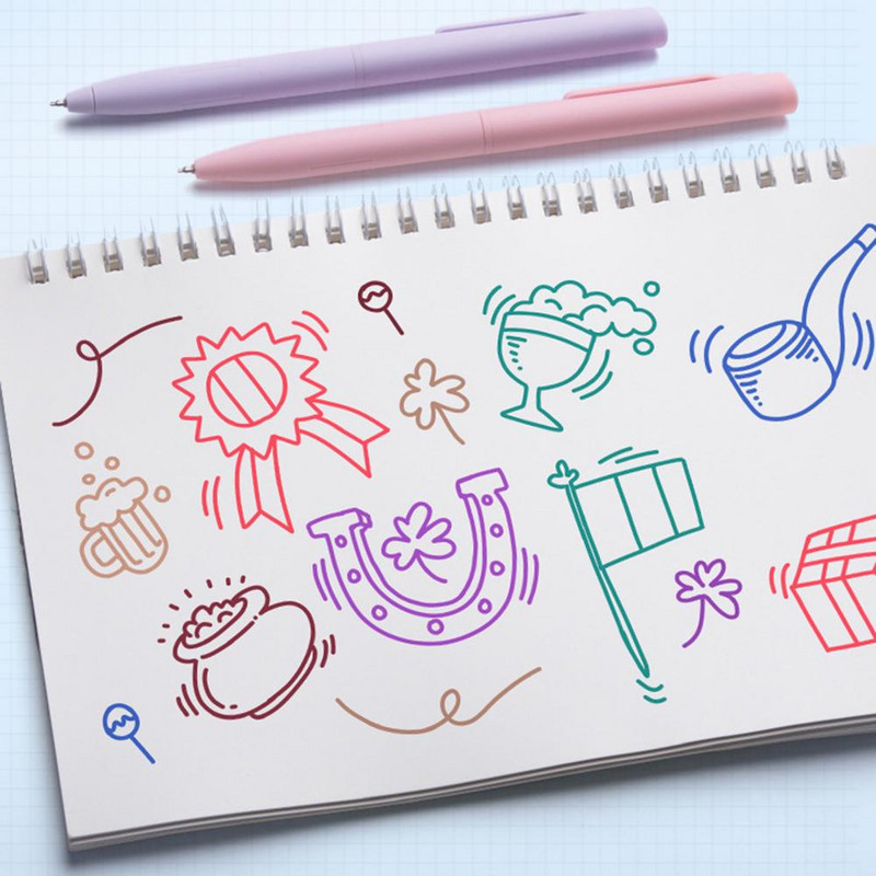 Pixuri cu cerneală cu gel de scriere, cu vârf fin, ușoare, culoare bomboană, stilou cu gel pentru scriere, pixuri cu gel fără ochi, uz casnic