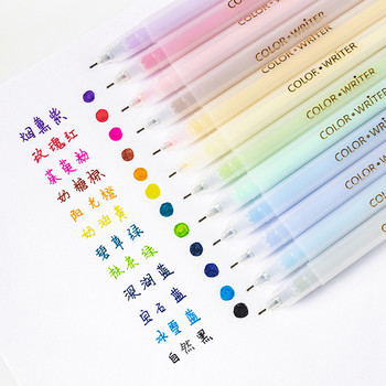 12 τμχ Σετ στυλό Jelly Color Fine Gel 0,5mm Συμβουλή για Σχέδιο Επισήμανση Μαρκαδόρου Επένδυση Office School A6282