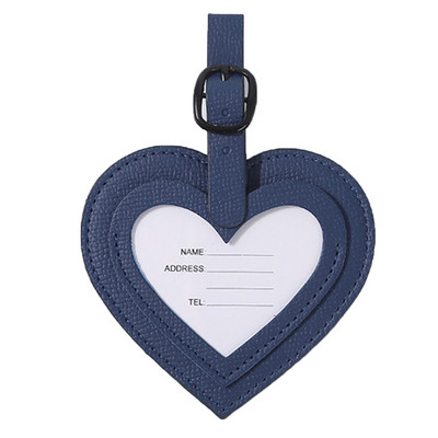 Širdelės formos PU odinė bagažo etiketė Lagamino identifikatorius Etiketė Bagažo įlaipinimo krepšio etiketė Pavadinimas ID Adresas Laikiklis Kelioninis aksesuaras