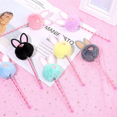 Λούτρινα Εργαλεία Γραφής Κουνελιού Μαθητή Creative Stationery Neutral στυλό Δώρο Gel στυλό