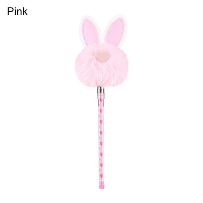 Λούτρινα Εργαλεία Γραφής Κουνελιού Μαθητή Creative Stationery Neutral στυλό Δώρο Gel στυλό