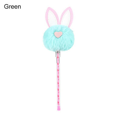 Λούτρινα Εργαλεία Γραφής Κουνελιού Μαθητή Creative Stationery Neutral στυλό Δώρο Gel στυλό