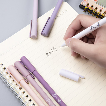 6 τμχ Cute Morandi Χρώμα 0,5 χιλιοστά στυλό gel μαύρο μελάνι βελόνα στυλό Παιδικά δώρα Μαθητές Σχολική επιστολή Είδη γραφής γραφείου