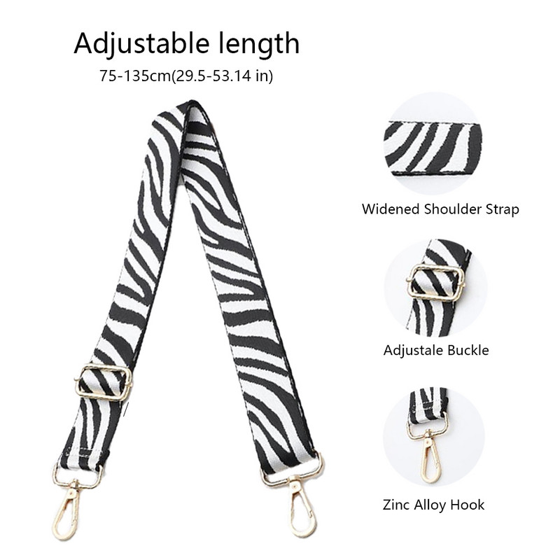 Reguliuojamas pečių krepšio dirželis Nailono mados spalvingos moteriškos rankenos Nauji Crossbody Priedai Keičiamas platus krepšio diržas