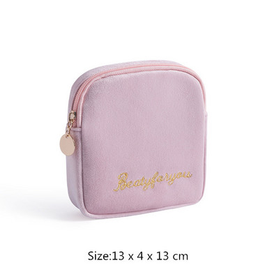 Kelioninis aksesuarų krepšys Higieninės medvilnės įklotai laikymo krepšys, moteriškas mergaičių nešiojamasis mini kosmetinis lūpdažis servetėlių organizatorius maišeliai