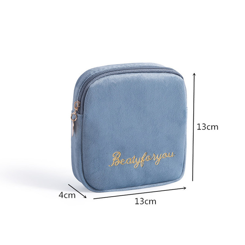 Kelioninis aksesuarų krepšys Higieninės medvilnės įklotai laikymo krepšys, moteriškas mergaičių nešiojamasis mini kosmetinis lūpdažis servetėlių organizatorius maišeliai