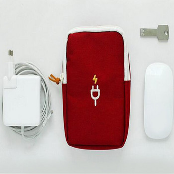 Чанта за органайзер за приспособления за пътуване Преносима чанта за цифров кабел Аксесоари за електроника Калъф за съхранение Калъф за USB захранваща банка