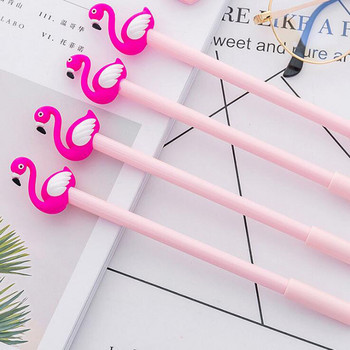 3 τεμάχια / τσάντα 0,38 mm Μαύρος σωλήνας βελόνας Creative Exquisite Flamingo Swan Gel στυλό Σχολικό στυλό Είδη γραφείου Δώρα