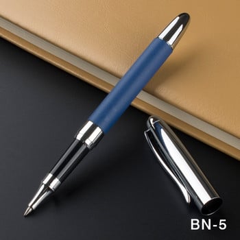 Υψηλής ποιότητας δερμάτινο μεταλλικό στυλό Rollerball Πολυτελή στυλό με μπίλια για γράψιμο Σχολικοί προμηθευτές γραφείου χαριτωμένα σταθερά