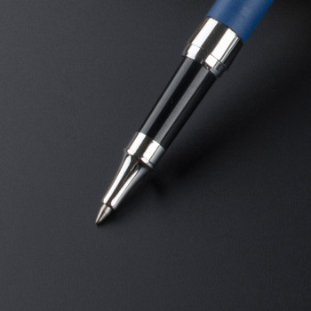 Висококачествена кожена метална ролкова химикалка Луксозни химикалки за писане Офис Училищни доставчици Сладки стационарни материали