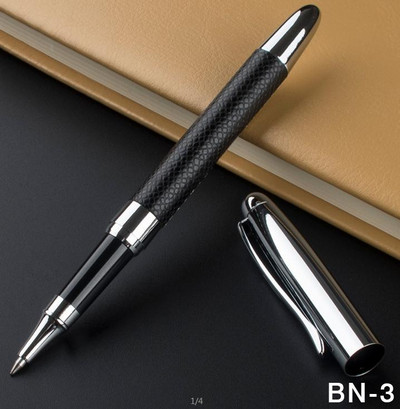 Υψηλής ποιότητας δερμάτινο μεταλλικό στυλό Rollerball Πολυτελή στυλό με μπίλια για γράψιμο Σχολικοί προμηθευτές γραφείου χαριτωμένα σταθερά