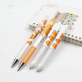 Armas oranž geelpliiats, 0,5 mm must sinine ja punane tindiga kõrge kvaliteediga pressgeelpliiats, koolitarbed, kirjatarbed 4tk/partii