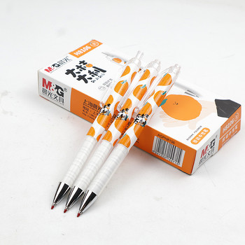 Cute Orange Gel Pen 0,5mm Μαύρο Μπλε και Κόκκινο Μελάνι Υψηλής Ποιότητας Τύπου Πέννα Gel Γράψιμο Σχολικό Είδη Γραφείου Χαρτικά 4τμχ/παρτίδα